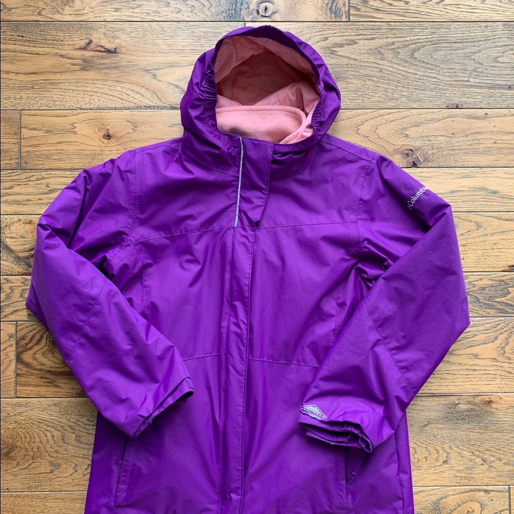 Girls Columbia Coat w/ removable fleece lining XL